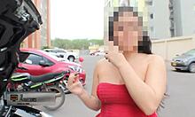 Mechanic provides repair service for latina amateur