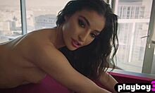 beautiful petite latina teen emily willis performs a seductive striptease, ripping clothes to reveal her pussy
