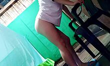 Mature stepsister gets fucked standing