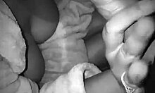 slutty neighbor's wife giving a suggestive blowjob