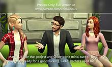 Teacher Boldly Fucked by Sadie and Rachel