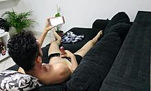 Handjob While Watching Porn