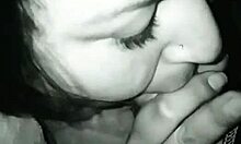 slutty neighbor's wife giving a suggestive blowjob