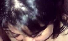 Latina Sucking Cock First Time!