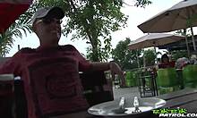 Asian beauty handles two partners at once