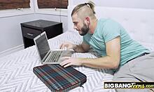 Brandy And Bff Seduce Bearded Guy Into Threesome