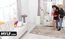 Old and young couples making love with naughty nearby couples