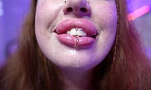 Yola Flimes gives a face show while sucking and teasing.