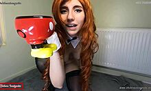 Daughter in-law seduction becomes northern red head’s solo pleasure and a wild fantasy