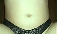 Tinder date Funnycouple98 gets pounded doggystyle by a monster cock in the living room.