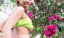 Serena 18 Exclaims Her Big Tits And Perfect Pussy Get Fingered Outdoors During Masturbation!