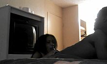 sucking that big black cock in hotel room