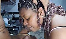 mi hermanastro me encuentra masturbandome en la cocina y se calienta, leading to sucking and sex with this latina milf amateur