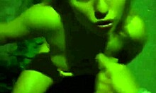 Stunning girlfriend gives a blowjob right in the street at night