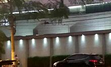 Brazilian amateur dragged dick to car for anal