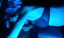 Why is my skinny girlfriend sucking her milf mother-in-law's big black cock in the car?