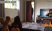 caroleta roots - invited two buddies for hot fucking and cumshots