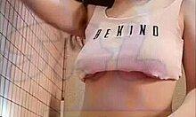 My Naughty Girlfriend Loves To Show Off Her Little Pussy And Tits