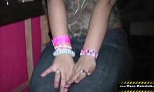 wow, this disco slut craves wild blowbang action!