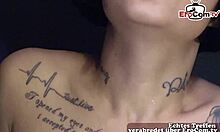 Thin German Model Submits to Photographer's Anal and Piss Bondage