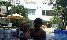 que delicioso coger despues de nadar en la alberca 😍