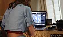 Petite teen gets pussyfucked right after her photo session