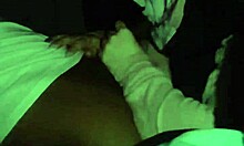 Girlfriend chokes on big black cocks in costume