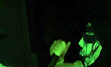 Girlfriend chokes on big black cocks in costume