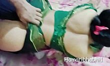 big ass bhabhi in green saree gets hardcore banging