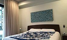 hot latina rides big cock homemade style