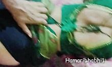 big ass bhabhi in green saree gets hardcore banging