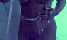 my step uncle didn’t know i caught him peeping while i bathed, touching his huge cock