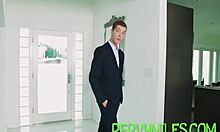 Hey, watch me rub stepmom's clit while she rides cock before my turn!