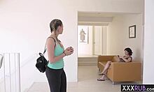 Horny Lesbians MASSAGE and FINGER with Wild Passion!