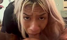 Mexican Latina Deepthroats Monster Cock