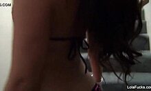 Lola Foxx shares her pussy, tits, and ass in a backstage behind-the-scenes look