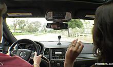 busty nicole sage is so eager to suck that monster cock with her boyfriend in a hot bisexual threesome