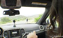 busty nicole sage is so eager to suck that monster cock with her boyfriend in a hot bisexual threesome