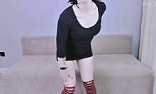 Mavis Dracula teases with her tight pussy and ass, letting you cum on her face