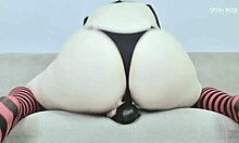 Mavis Dracula teases with her tight pussy and ass, letting you cum on her face