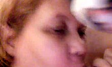 blonde bbw latina gives delicious blowjob to amateur guy