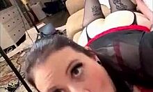 Sexy milf passionately sucks that throbbing cock now!