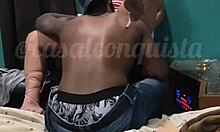 Wife commands cuckold to suck her pussy