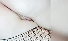 passionate curvy babe in pantyhose shows pussy and ass for anal doggystyle 😍