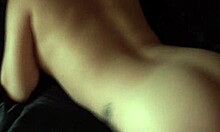 Sunburnt Brunette Gets Lotion Rubdown from Boyfriend with Big Tits in Play