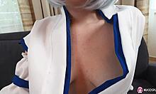 In this anime fantasy, slutty teen Alexis Willson rides a big hard cock in costume.