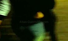 She sucked my cock in the shopping mall, got on all fours in the bathroom, and I finished at home with MMA fighter Allan Guerra Gomes.