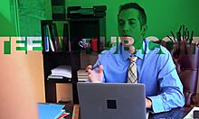 Riley Star and Crystal Rush Tame Brat with Donnie Rock's Intense POV Blowjob and Hardcore Fucking