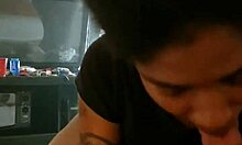 black amateur ebony girl sucks cock in homemade video