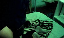 It was dark and cold when she asked to fuck, so I pulled down her pants to enter her in doggystyle.